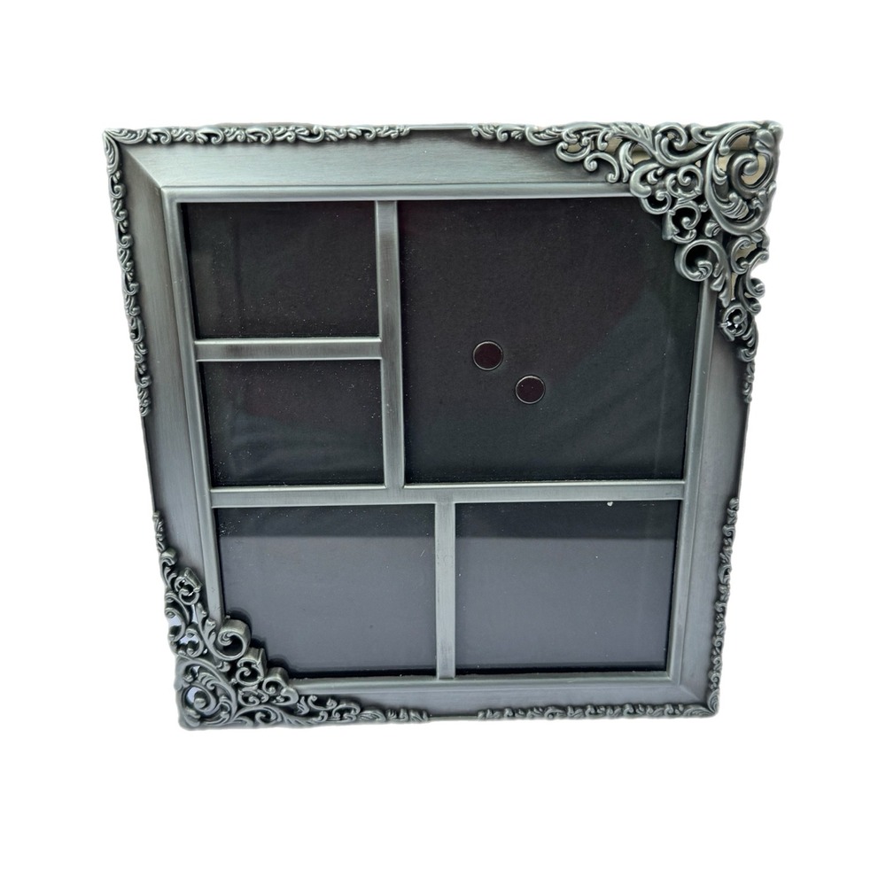 Malden Ornate Pewter Metal Collage Picture Frame 5 Opening Windowpane 6510-50